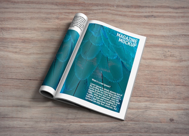 La maquette du magazine