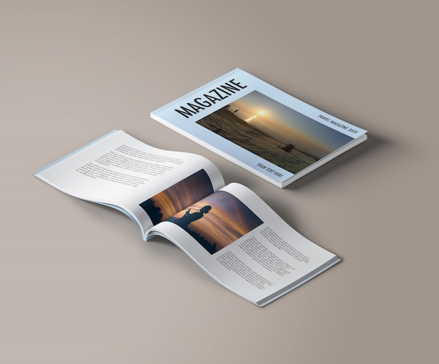 La maquette du magazine