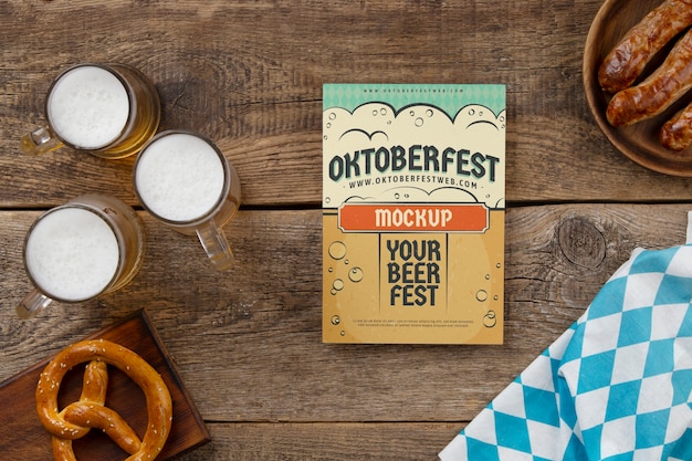 PSD une maquette du menu de l'oktoberfest