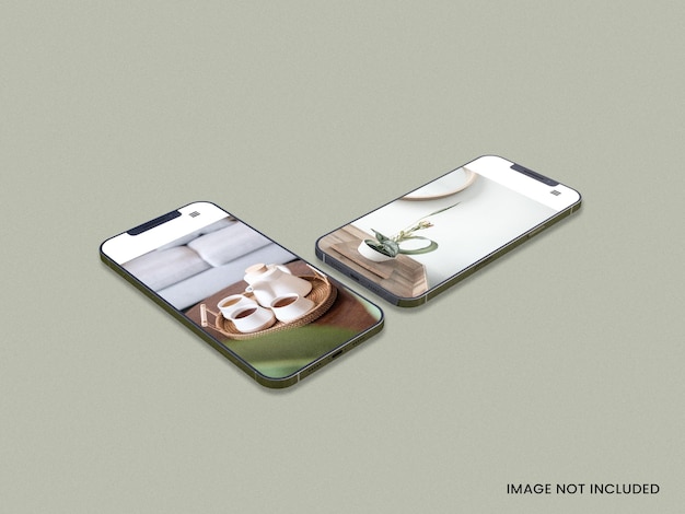 Maquette de l'écran du smartphone