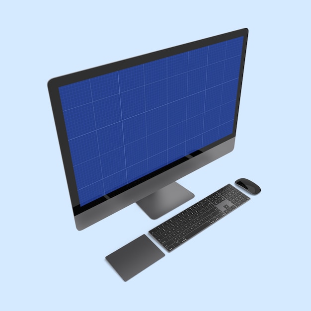 PSD maquette d'écran d'ordinateur