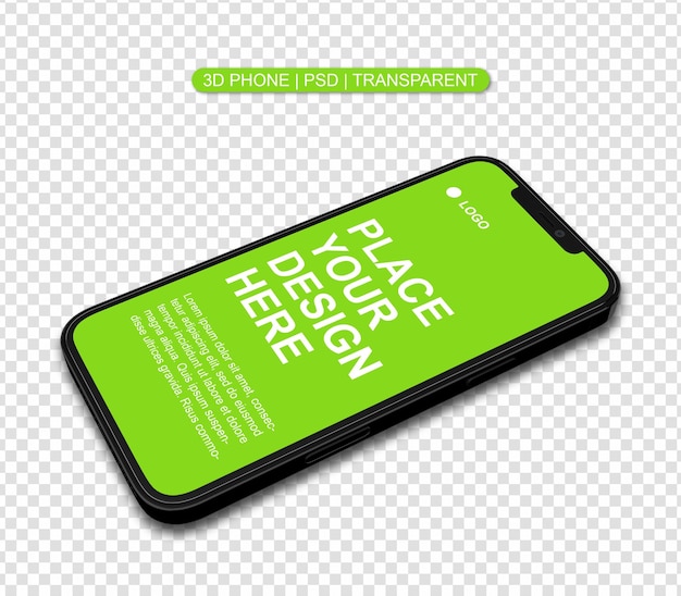 PSD maquette d'écran pour smartphone