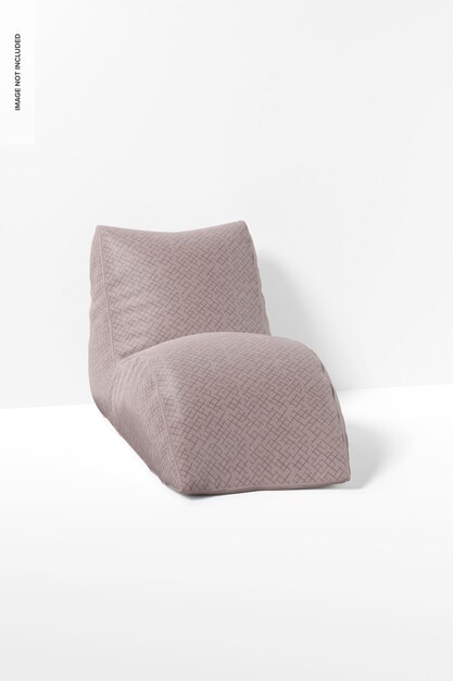 Maquette élégante de fauteuil poire