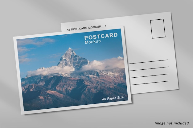 Maquette élégante de flyer de carte postale A6