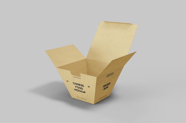 Maquette d'emballage de boîte alimentaire chinoise