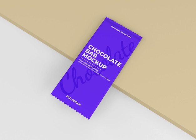 Maquette D'emballage De Boîte De Chocolat Dans Le Rendu 3d