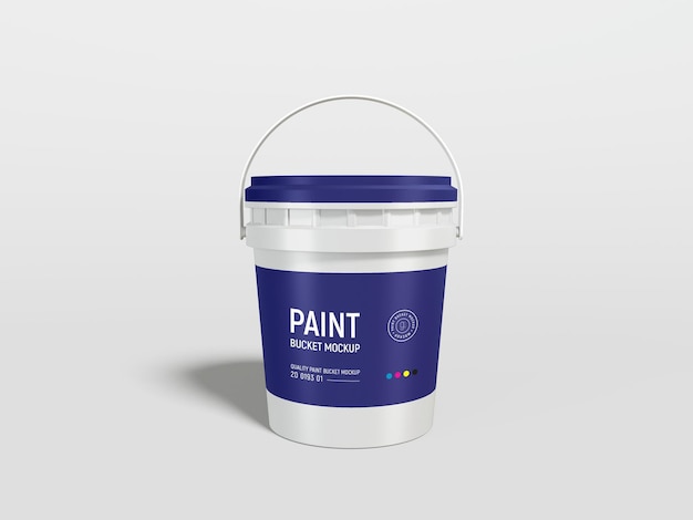 Maquette de seau de peinture en plastique, Product Mockups Y