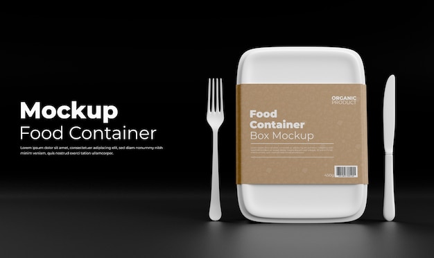 PSD maquette à emporter de récipient alimentaire