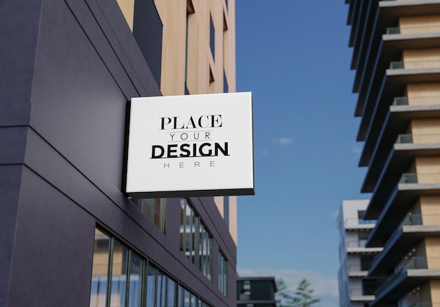 Maquette d'enseigne de magasin Psd