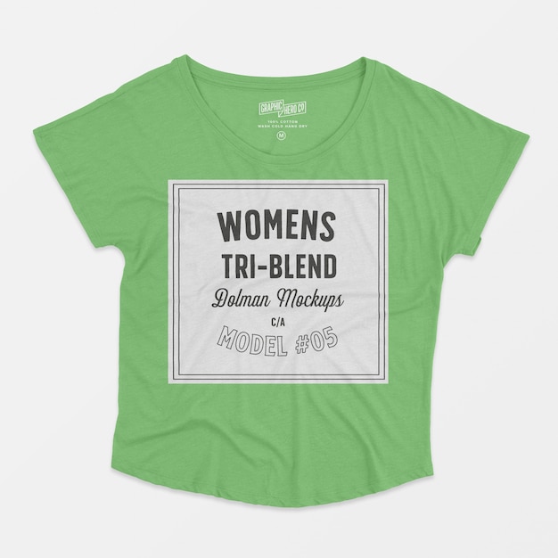 Maquette femme triblend dolman