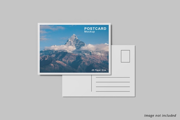 Maquette de flyer de carte postale a6