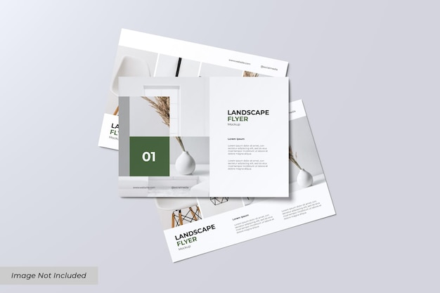 Maquette de flyer d'entreprise de paysage