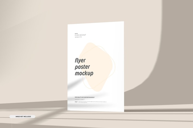 Maquette de flyer avec superposition d'ombres
