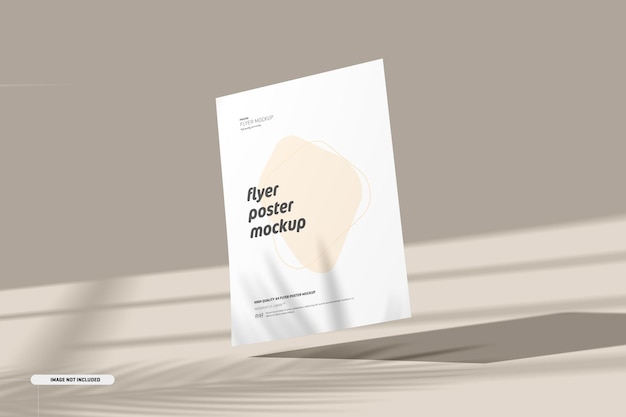 Maquette de flyer avec superposition d'ombres