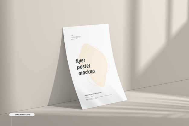 Maquette de flyer avec superposition d'ombres