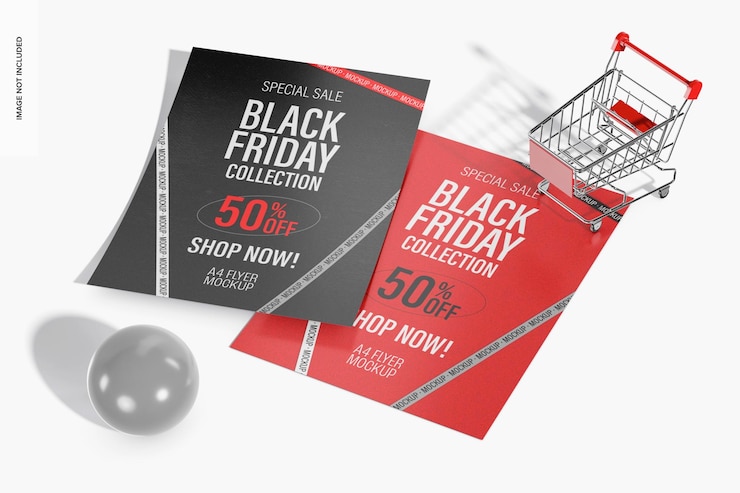 PSD maquette de flyers a4 du black friday 02