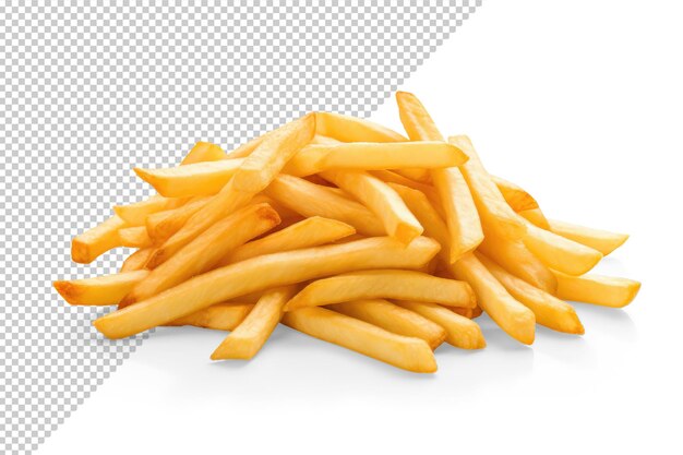 Une maquette de frites en gros plan