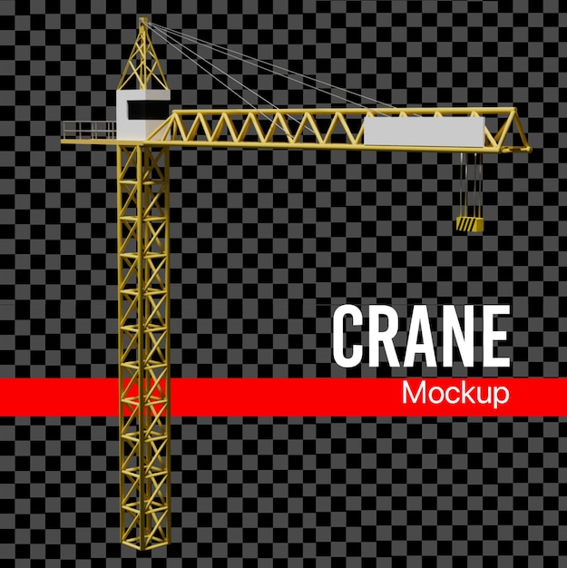 Maquette de grue de construction en 3D