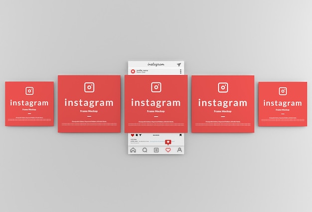 Maquette D'interface De Post-cadre Instagram