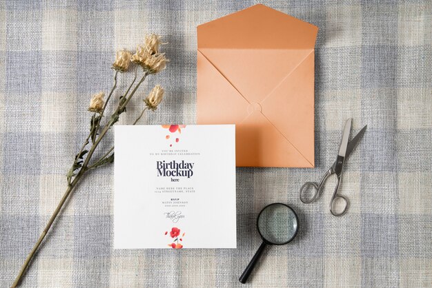 Maquette d'invitation d'anniversaire