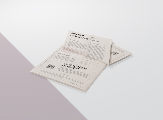Maquette de journal des médias