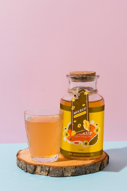 Maquette de kombucha et de boissons fermentées