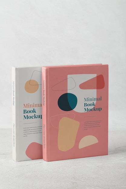 Maquette de livre avec un design minimal