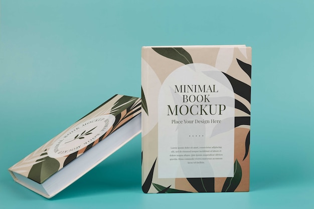 Maquette de livre avec un design minimal