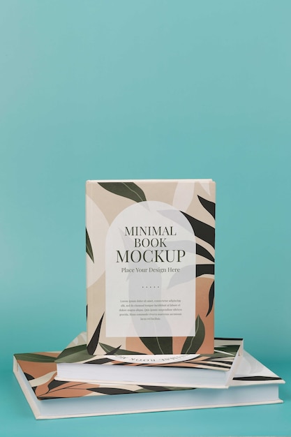 Maquette de livre avec un design minimal