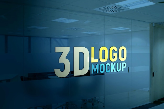 Maquette De Logo 3dd Psd