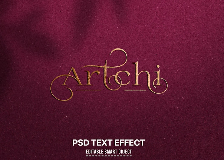 PSD une maquette de logo élégante
