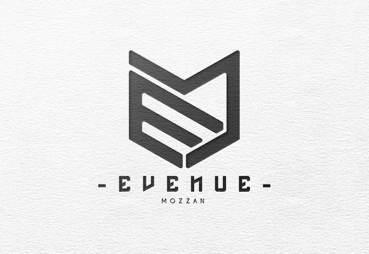 PSD maquette de logo gravé réaliste et élégante