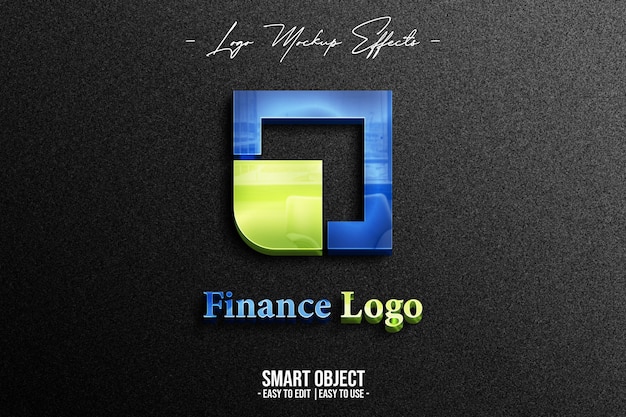 Maquette De Logo Avec Logo Finance