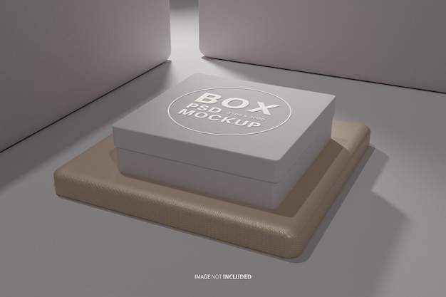 Maquette De Logo De Luxe Boîte Blanche Psd