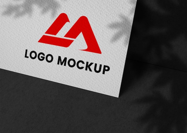 maquette de logo en papier