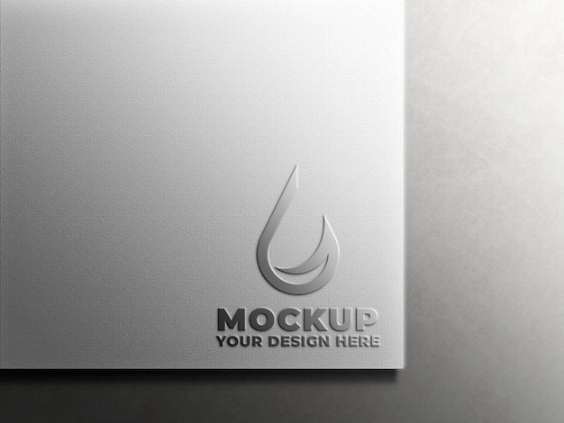 Maquette de logo en papier