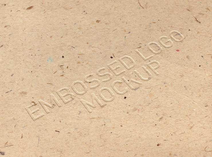 PSD maquette de logo en relief