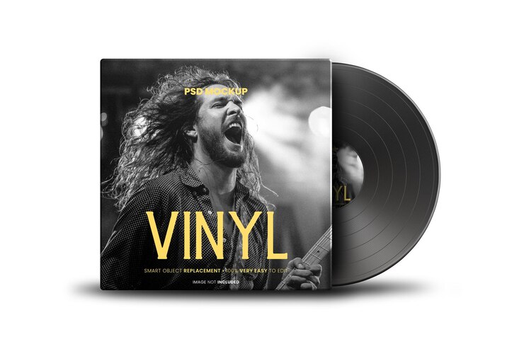 PSD maquette de logo en vinyle psd
