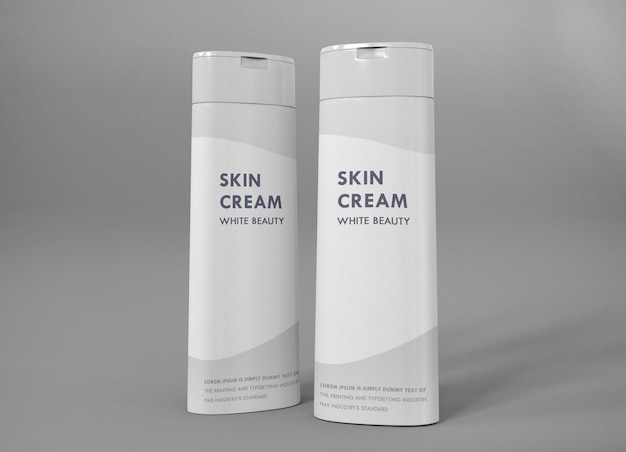Maquette de lotion pour le corps de soins de la peau