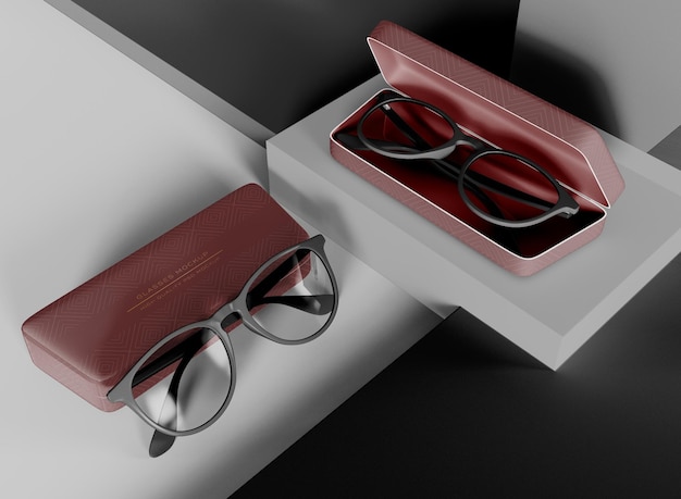 PSD maquette de lunettes