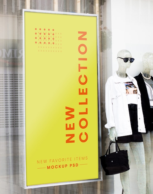 Maquette de magasin de mode