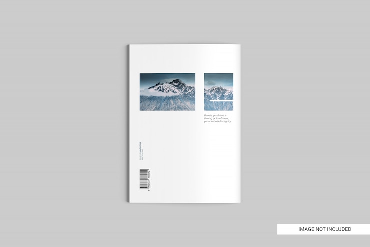 PSD maquette de magazine top view