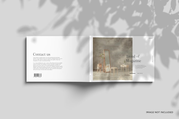 Maquette de magazines de paysage A4