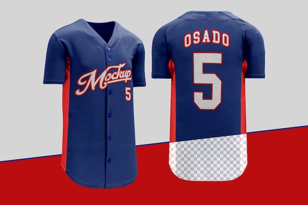 PSD maquette de maillot de baseball