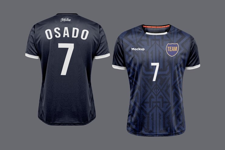 PSD maquette de maillot de football