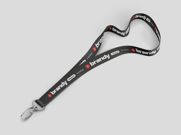 Maquette de marque du détenteur de carte d'identité Lanyard
