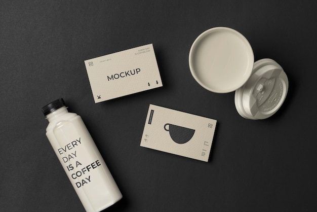 Maquette de marque de paquet de café moderne