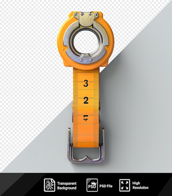 PSD maquette de mesure de bande transparente isolée de l'arrière-plan png