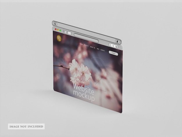 Maquette de modèle de présentation de site Web PSD