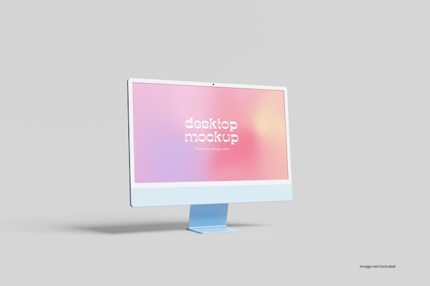 maquette de moniteur de bureau